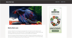 Desktop Screenshot of mybettafishcare.com