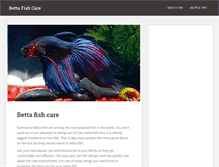 Tablet Screenshot of mybettafishcare.com